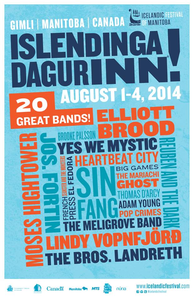 Lindy performs at the 125th Icelandic Festival of Manitoba from Aug 1-4, 2014