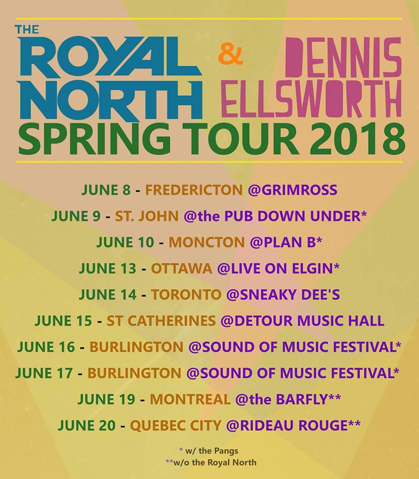 Dennis Ellsworth album release tour with The Royal North